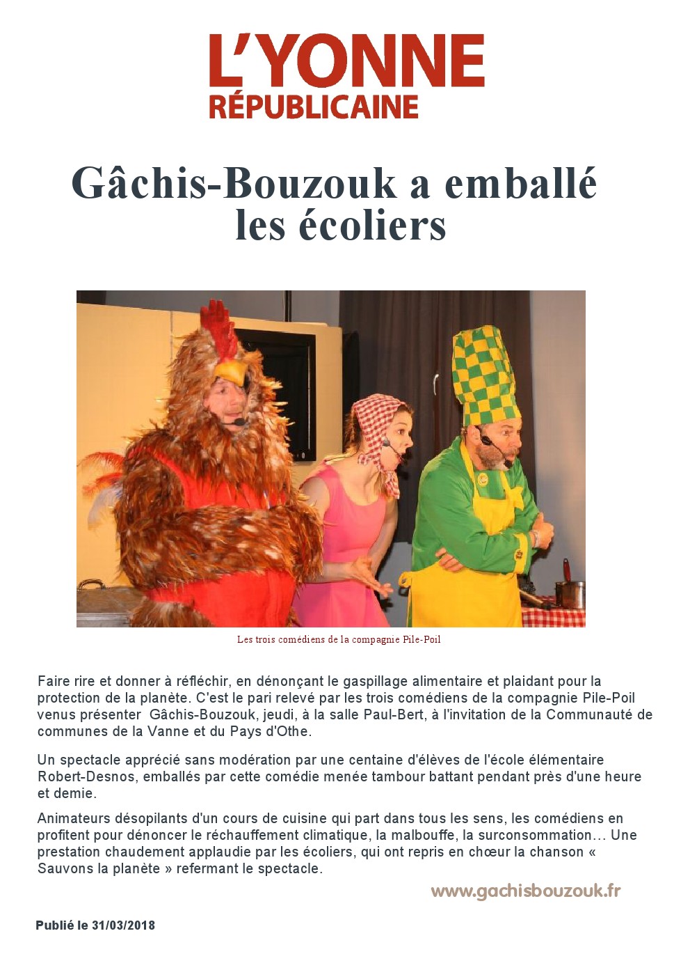 ARTICLE YONNE REPUBLICAINE GACHIS